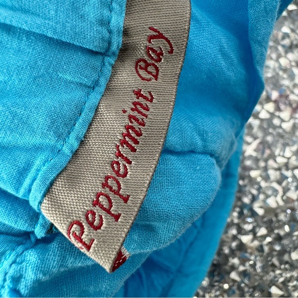 Peppermint bay skirt blue sequins floral embroidery ruffle, frilly bohemian - Picture 8 of 10